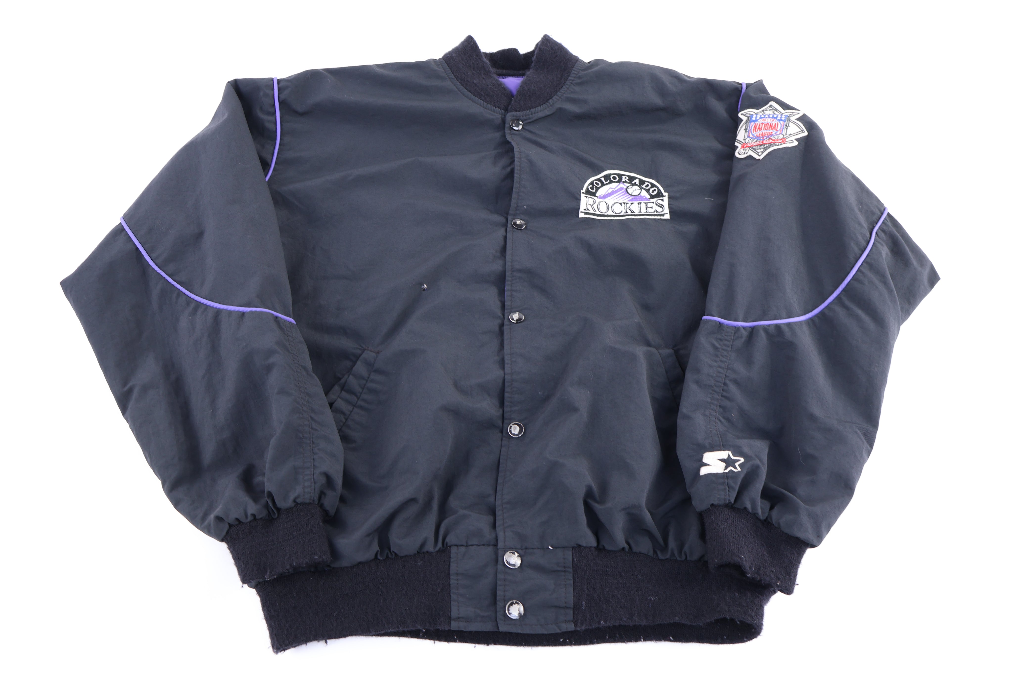 90's Colorado Rockies Baseball Full Snap Jacket