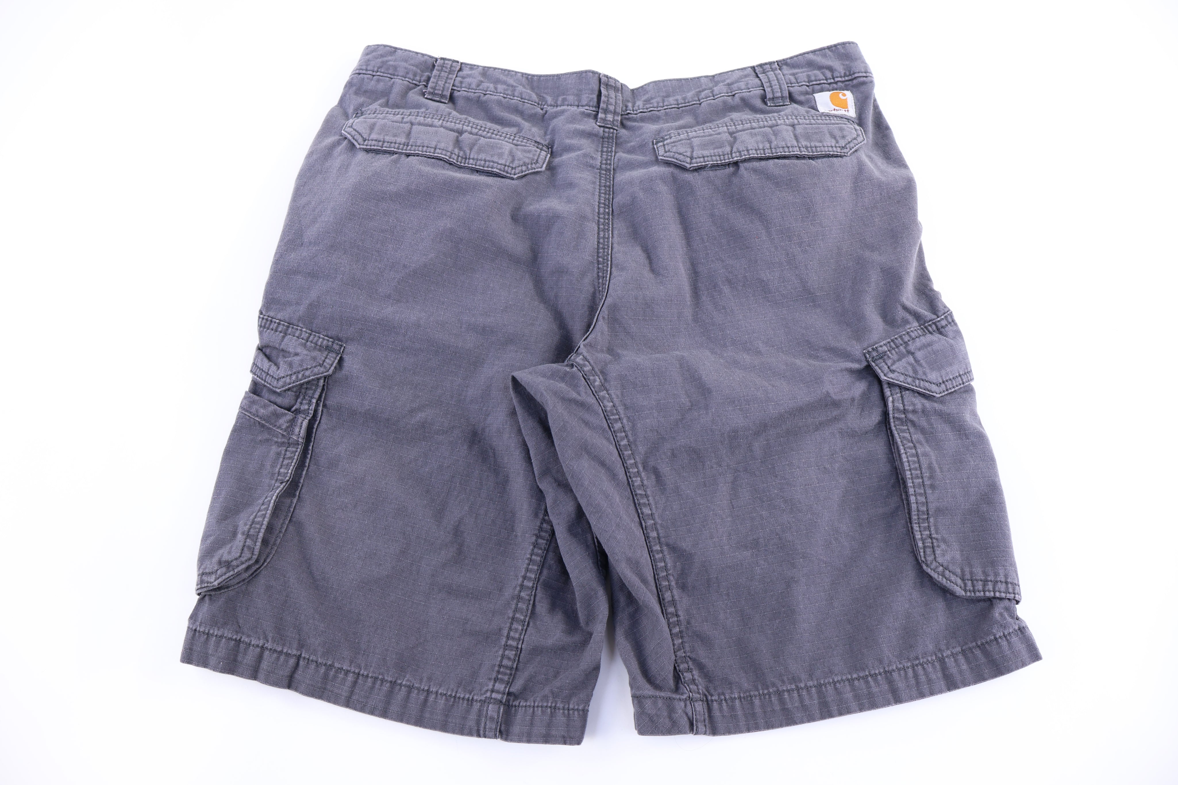 Carhartt Logo Patch Grey Cargo Shorts