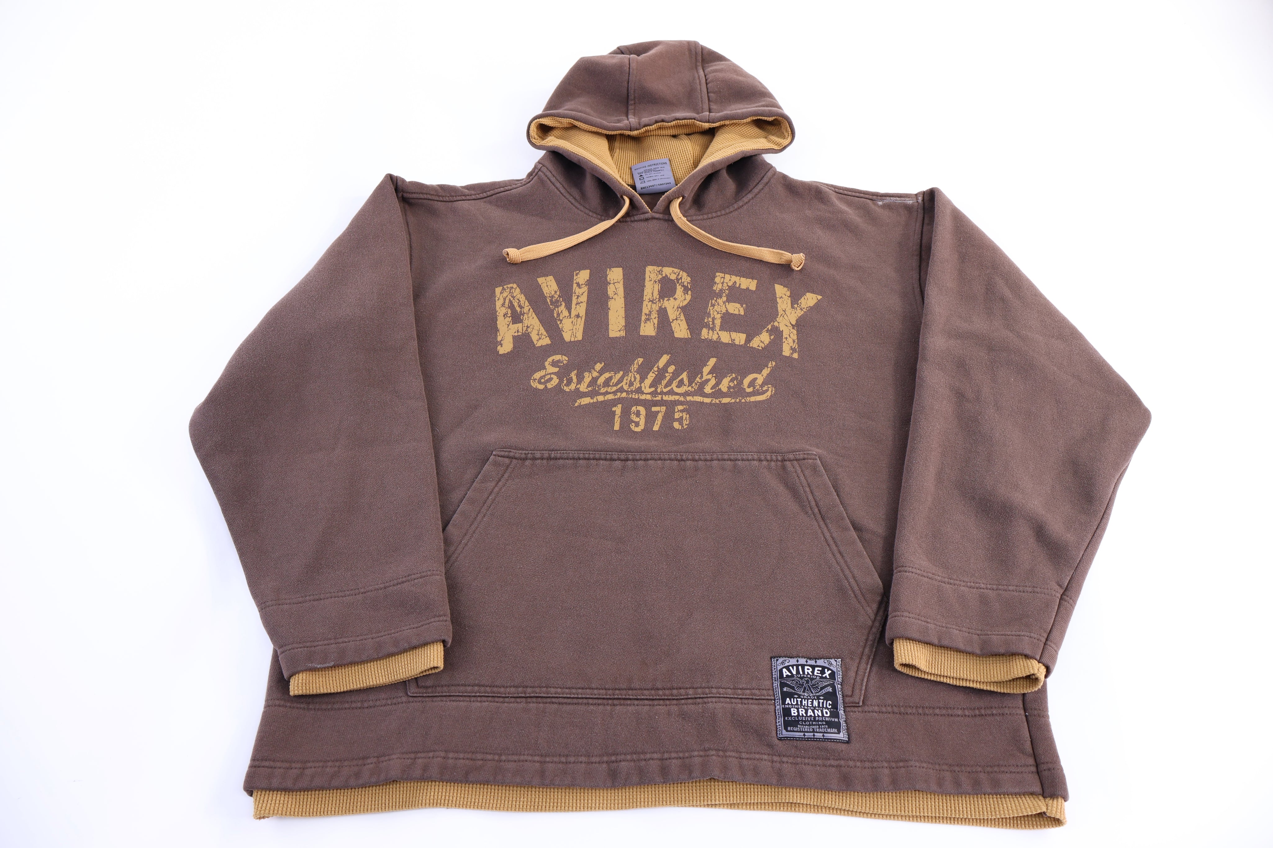 Vintage Avirex Authentic Brown Pullover Hoodie