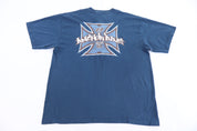 Vintage Anchor Blue Cross Graphic T-shirt
