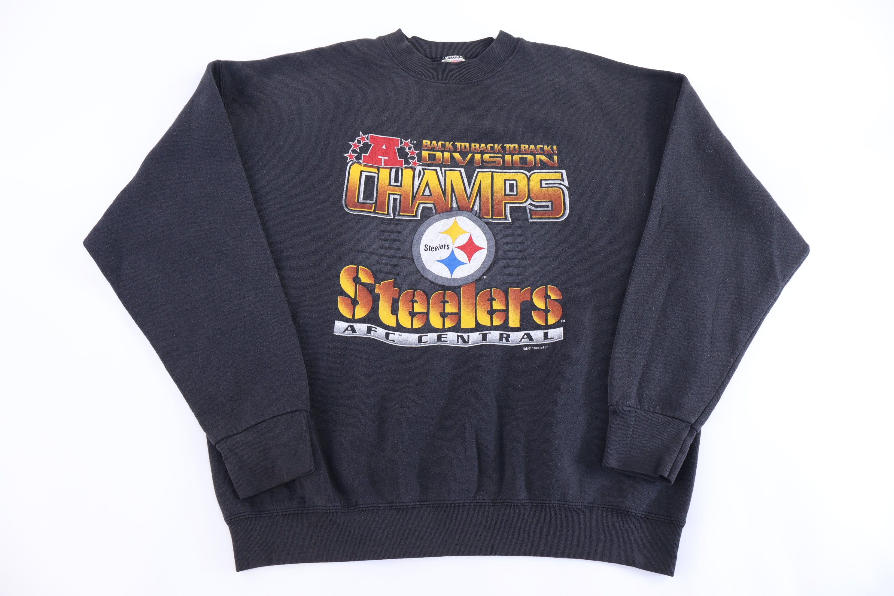 1996 Pittsburgh Steelers Back 2 Back Division Champs Sweatshirt
