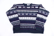 90's Todays New Multipattern Knit Sweater