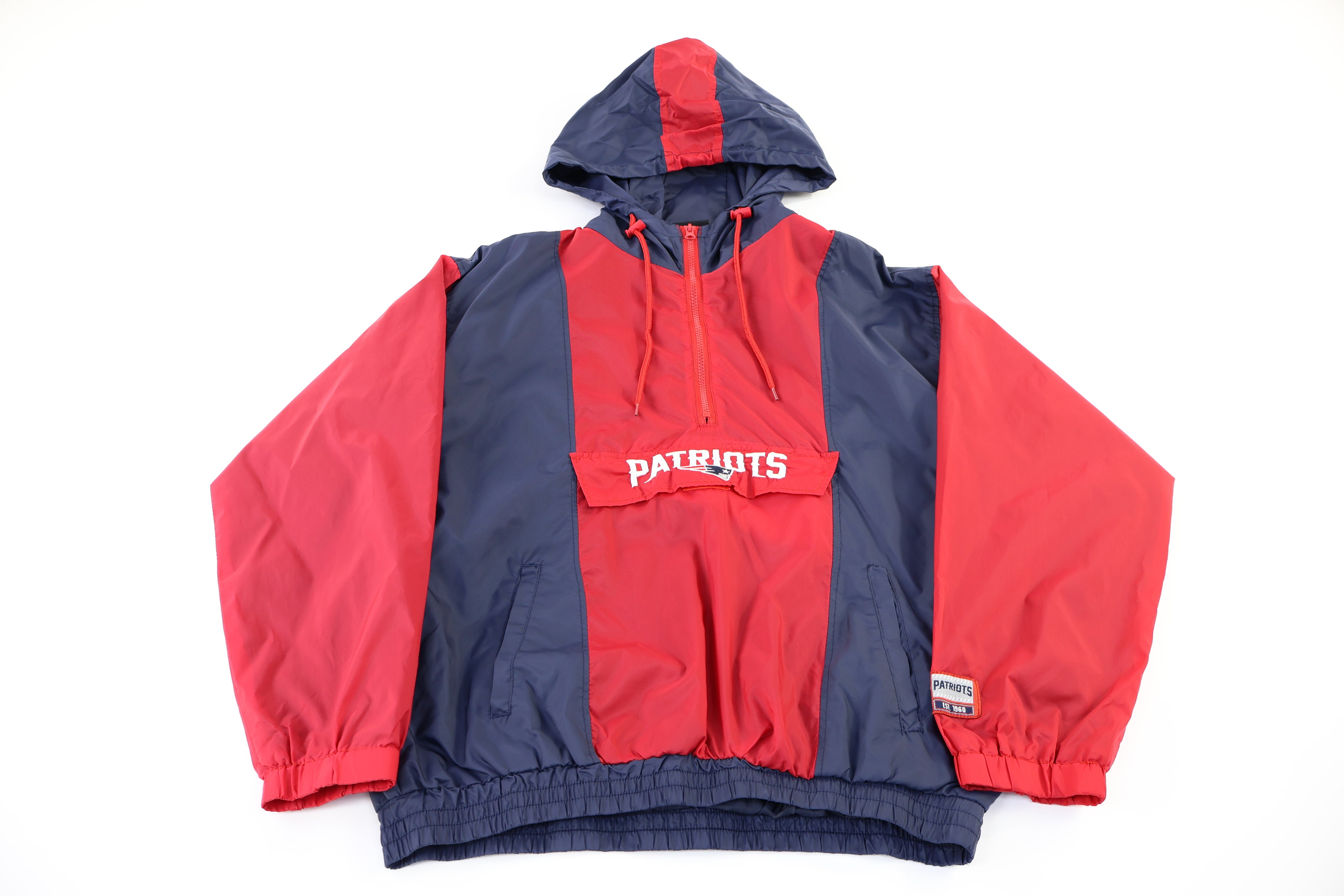 Vintage New England Patriots Pullover Windbreaker
