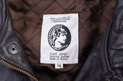 American Express Brown Full Zip Leather Jacket