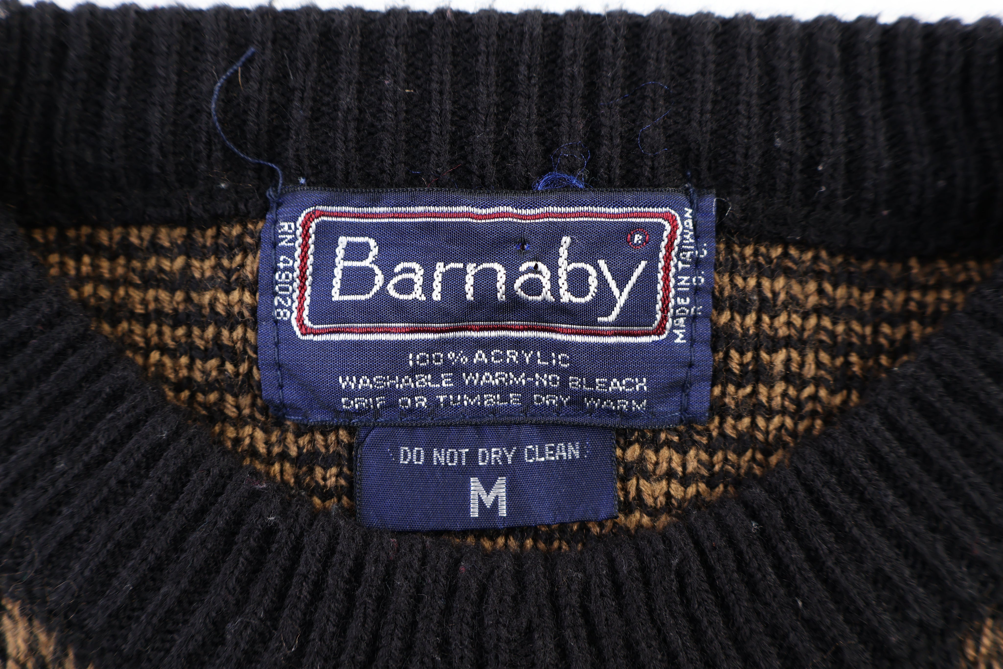 Vintage Barnaby Multipattern Knit Sweater
