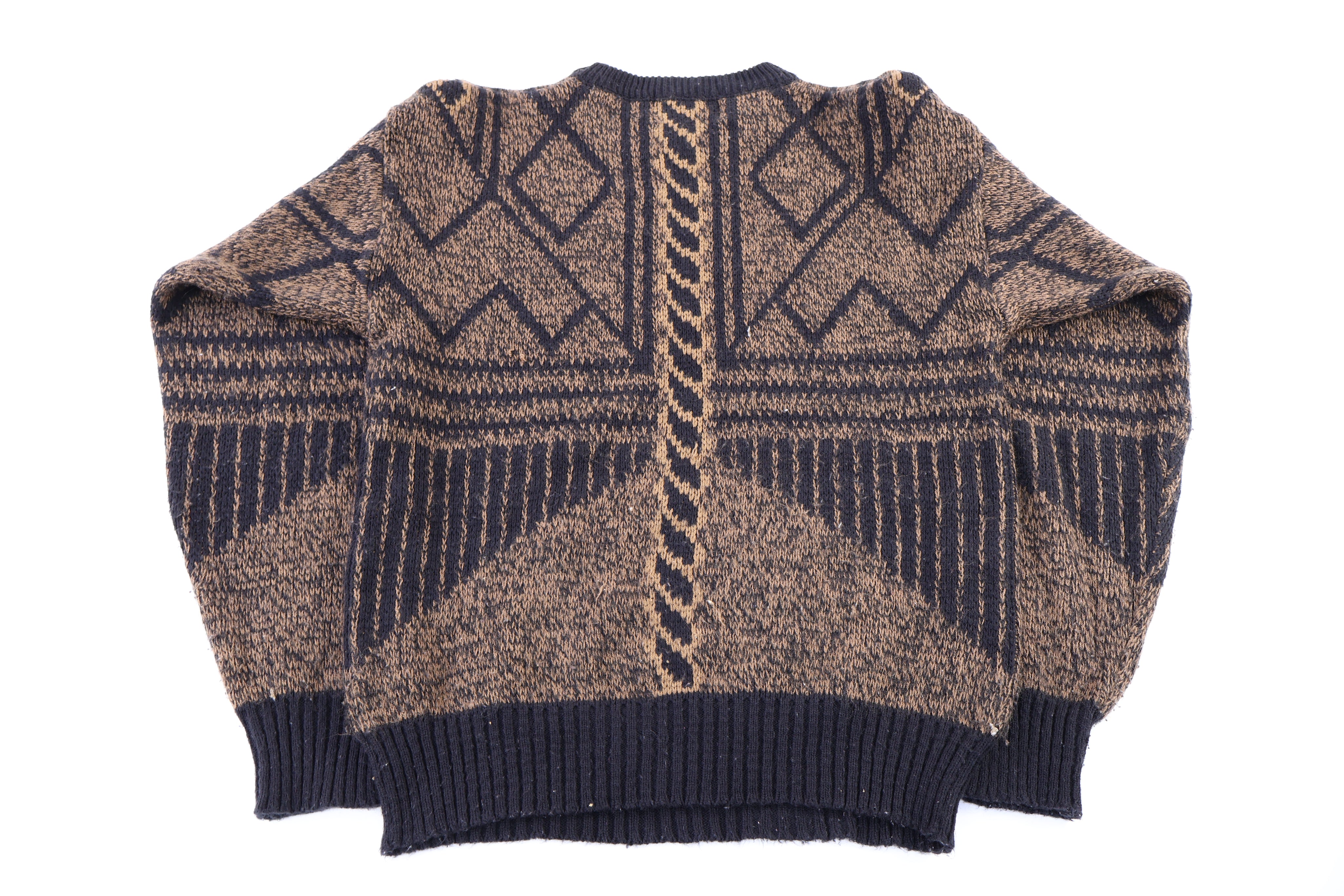 Vintage Barnaby Multipattern Knit Sweater