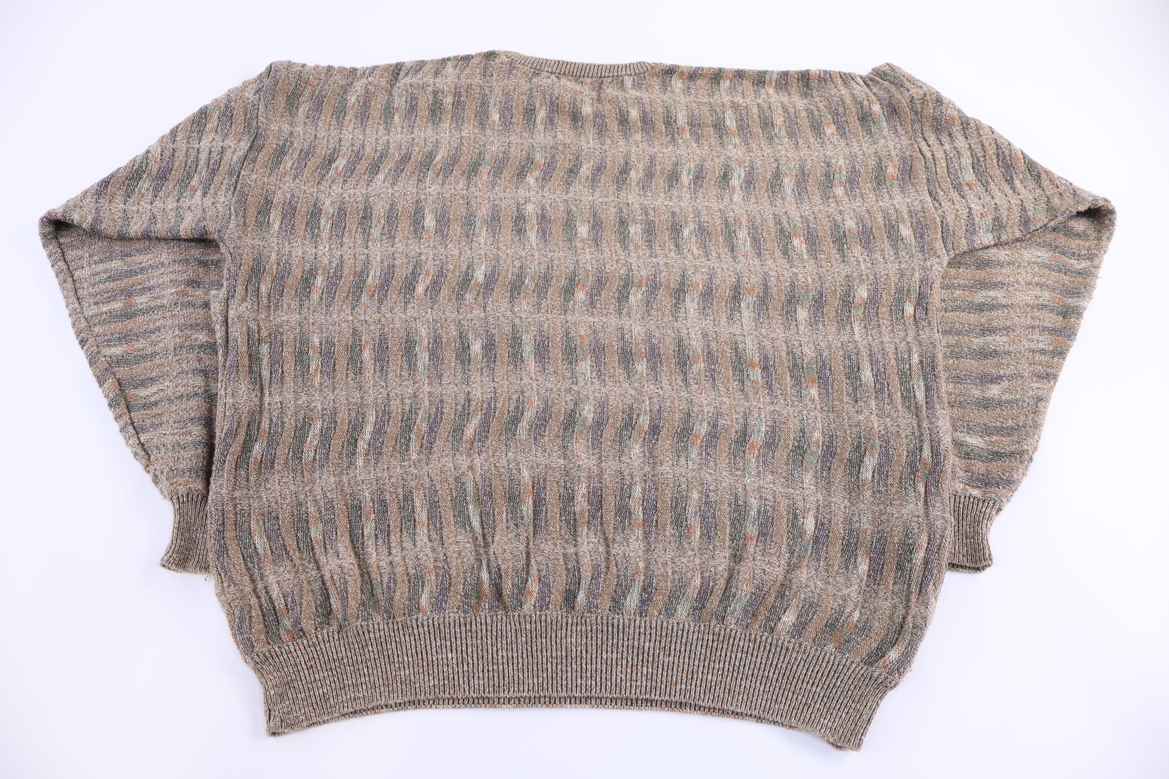 Vintage Louis Romi Multipattern Knit Sweater