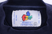 90's Indiana University Hoosiers Embroidered Sweatshirt