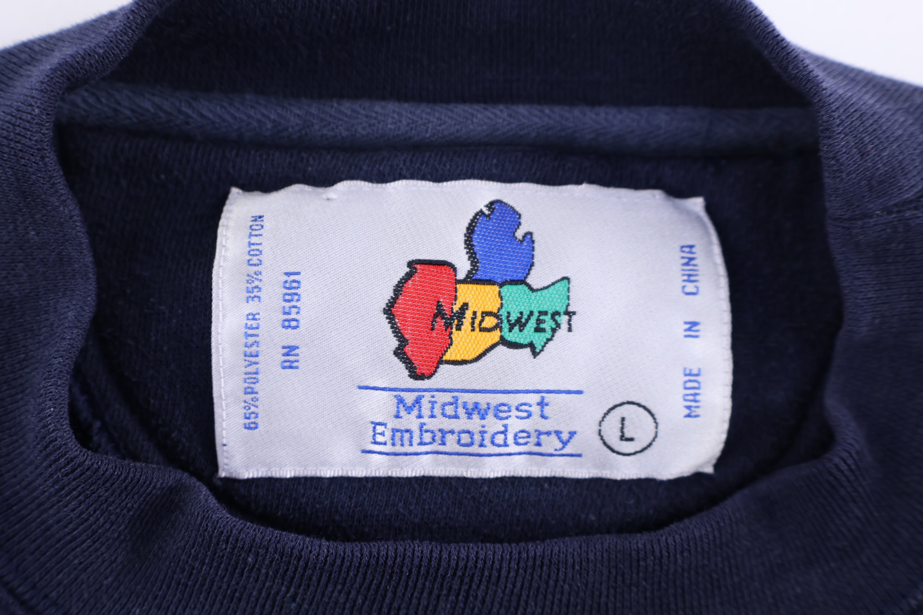 90's Indiana University Hoosiers Embroidered Sweatshirt