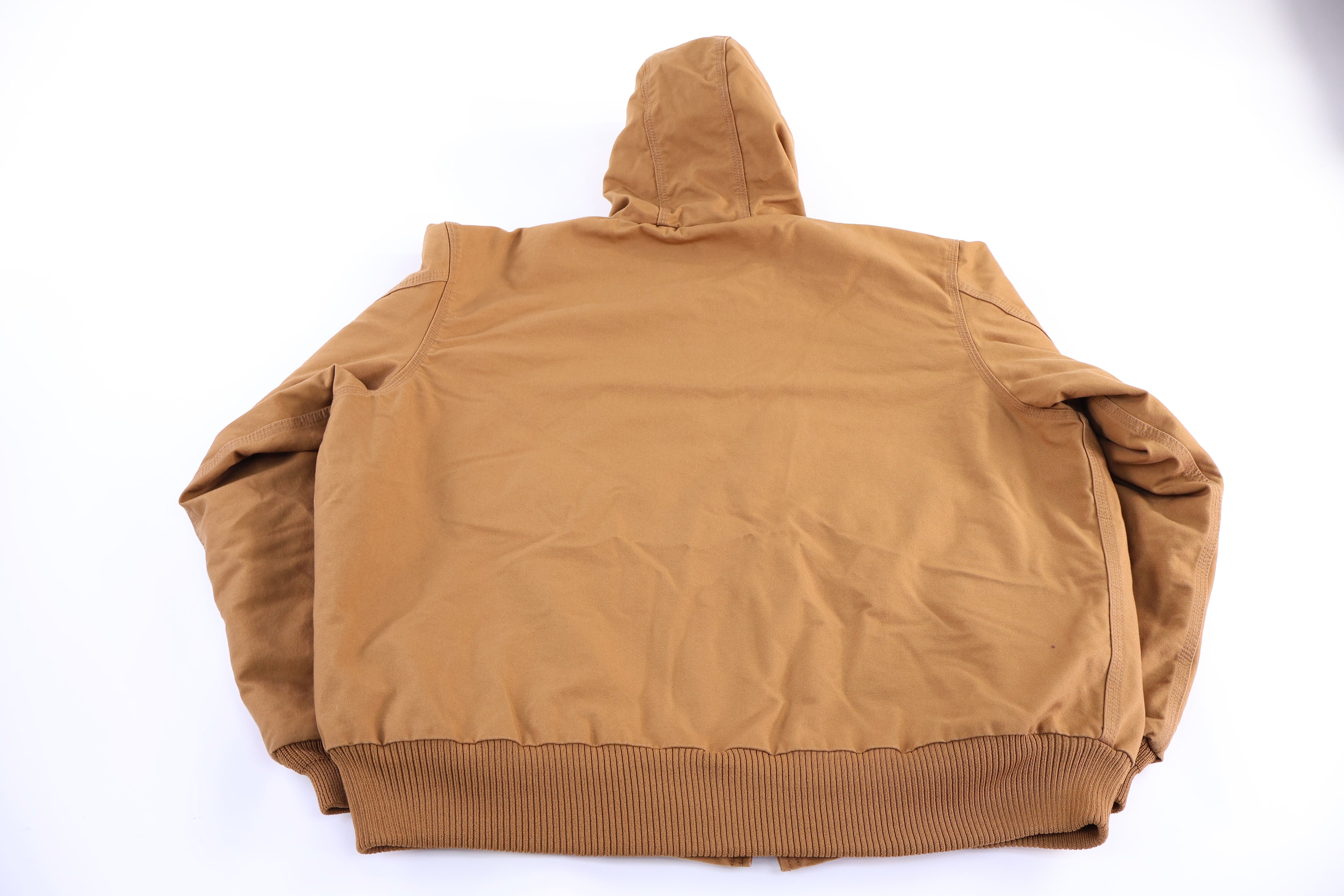 Carhartt Logo Patch Tan Full Zip Jacket