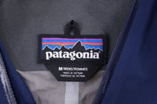 Patagonia Logo Patch Navy Blue Full Zip Jacket