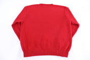 Polo by Ralph Lauren Embroidered Logo Red Knit Sweater