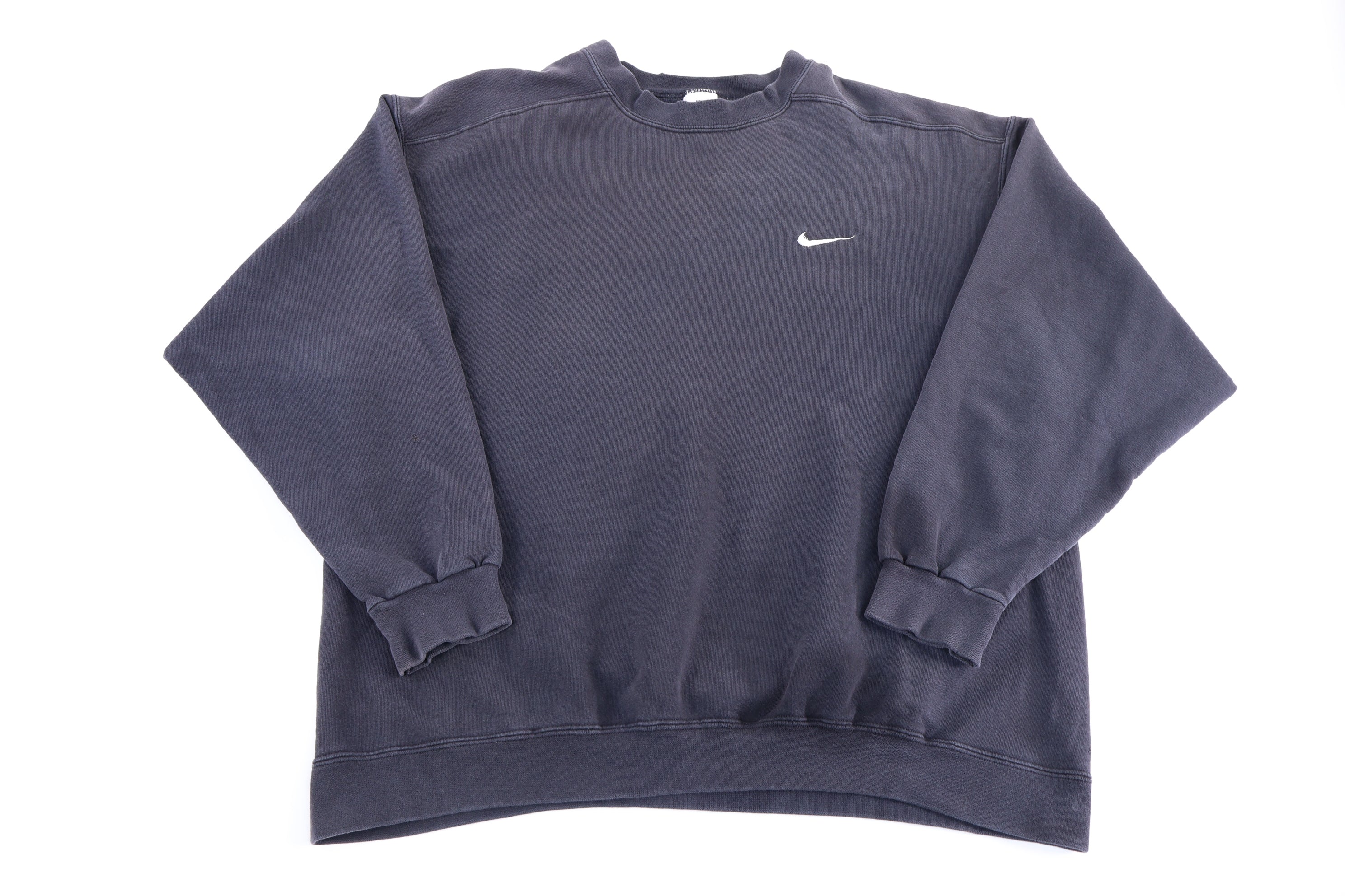 90's Nike Embroidered Logo Black Sweatshirt