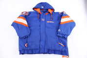 90's Denver Broncos Football Full Zip Puffer Jacket