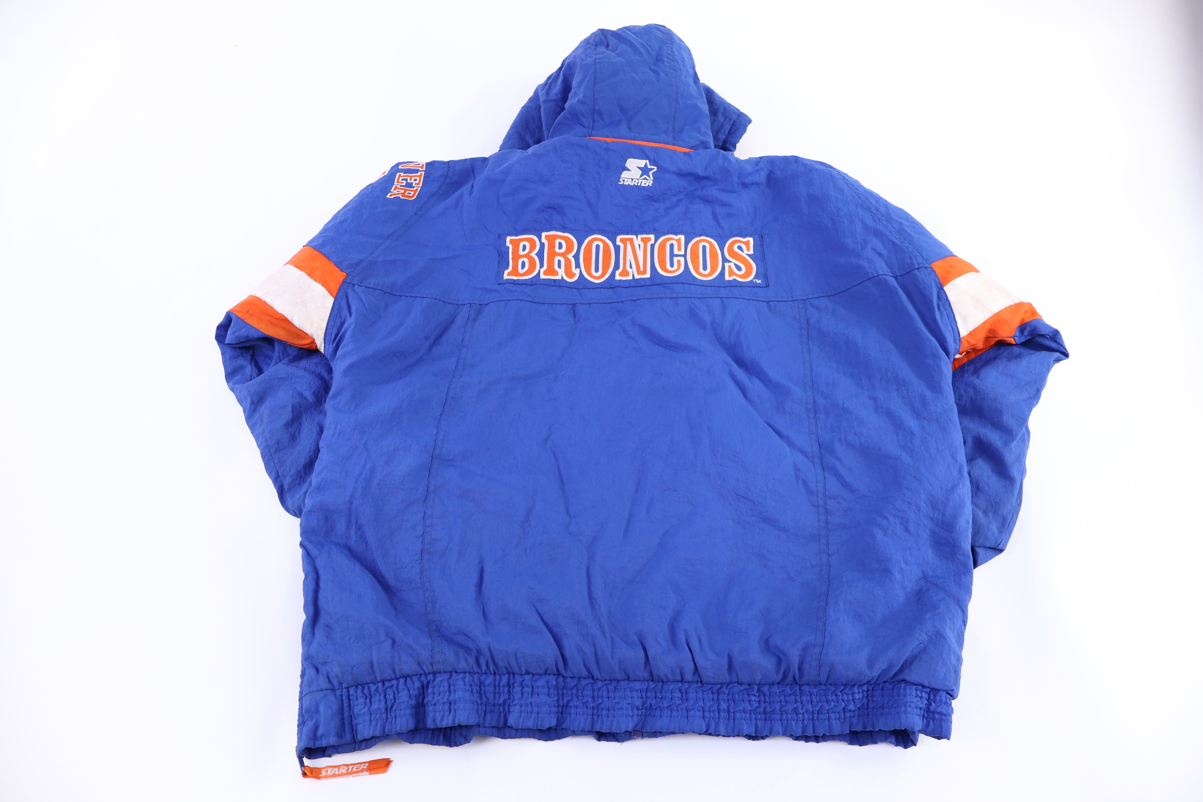 90's Denver Broncos Football Full Zip Puffer Jacket