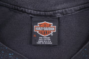 90's Harley Davidson Motorcycles Wolf All Over Graphic T-shirt