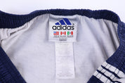 90's Adidas Embroidered Logo White & Blue Track Pants