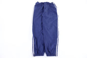 90's Adidas Embroidered Logo White & Blue Track Pants