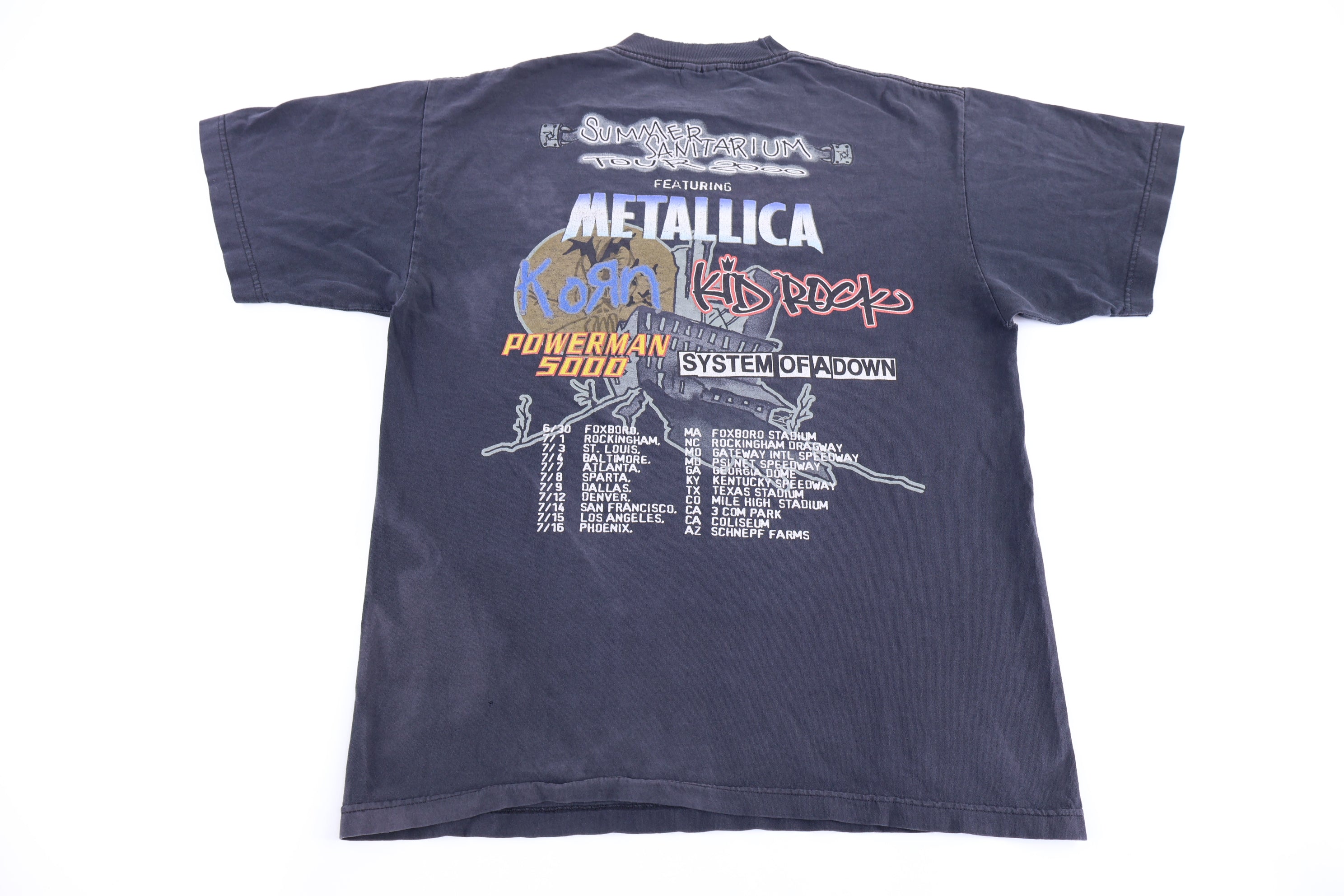 2000 Metallica Summer Sanitarium Tour T-shirt