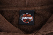 Harley Davidson Motorcycles Washington Flames Graphic Pullover Hoodie