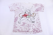 90's Alice In Wonderland White Rabbit I’m Late T-shirt