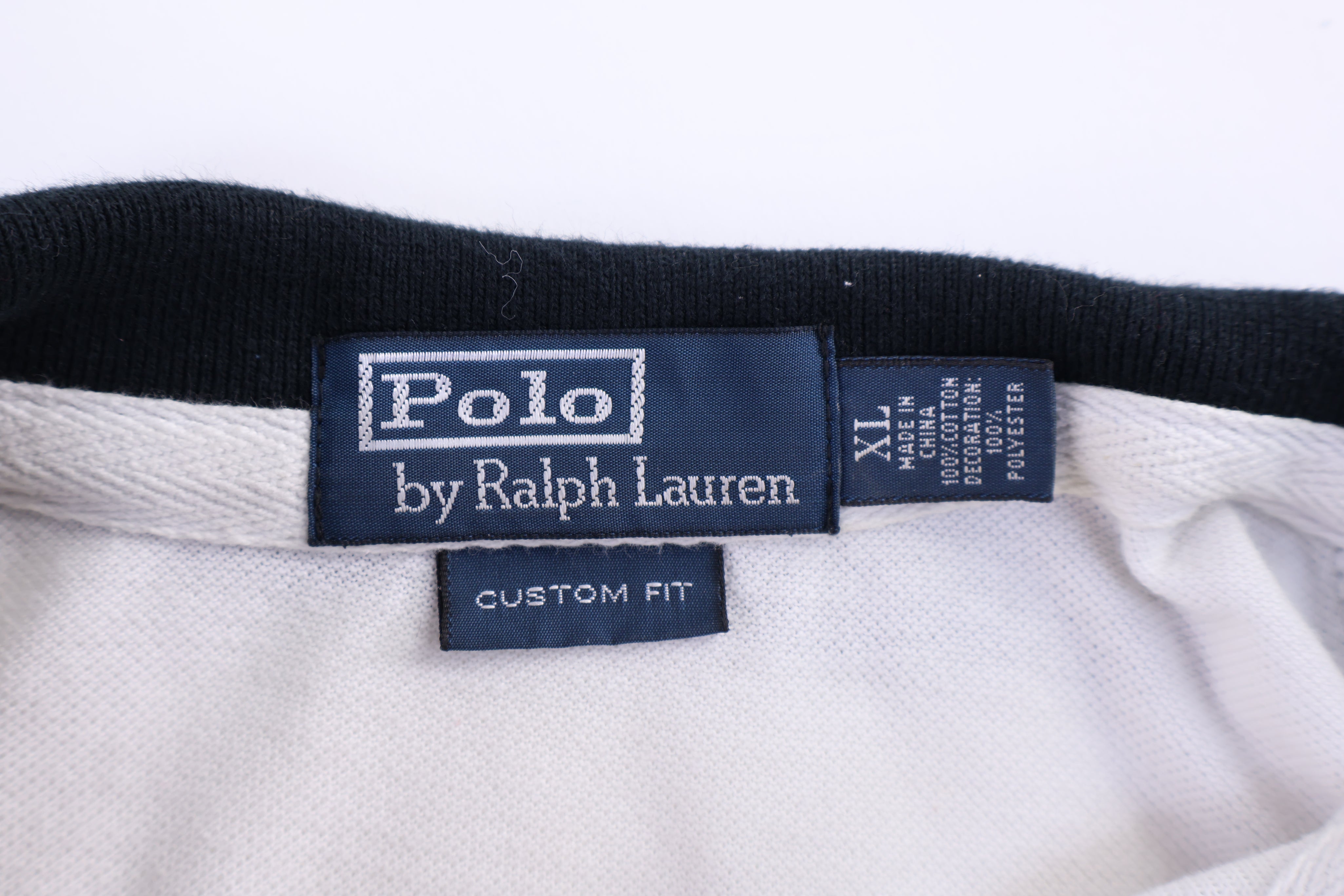 Polo by Ralph Lauren Japan Embroidered Black & White Button Up