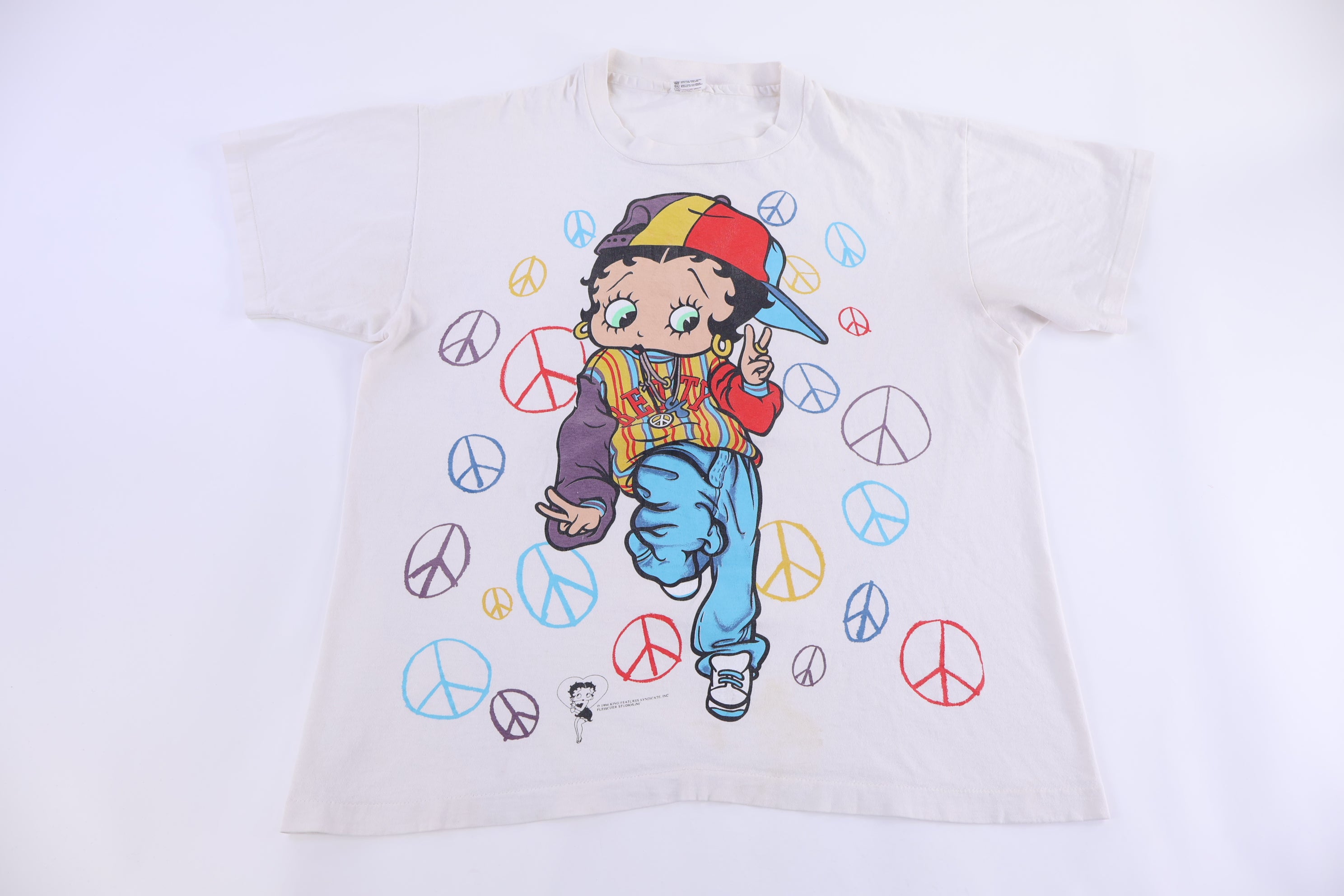 1994 Betty Boop Peace Out Graphic T-shirt