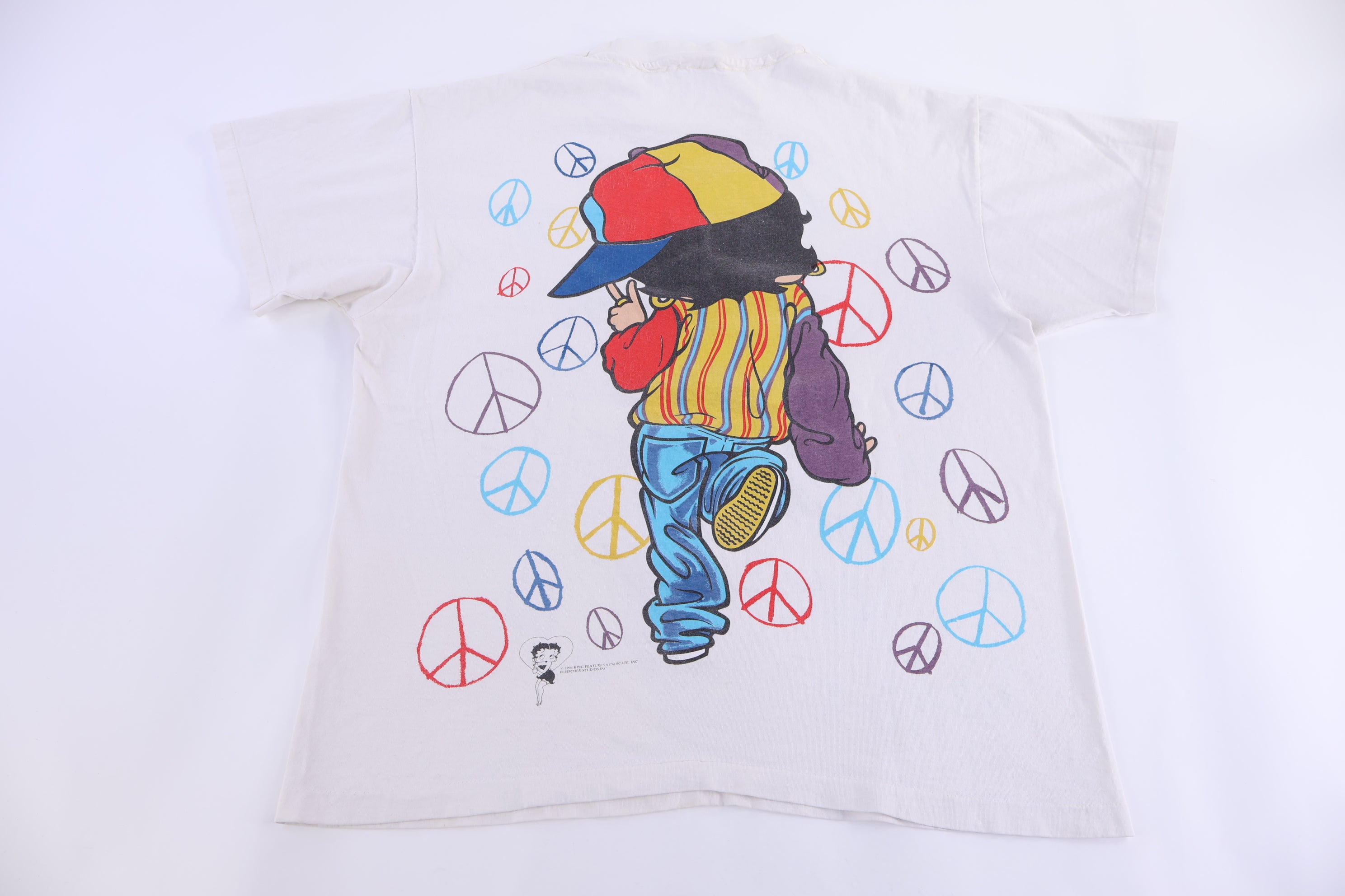 1994 Betty Boop Peace Out Graphic T-shirt