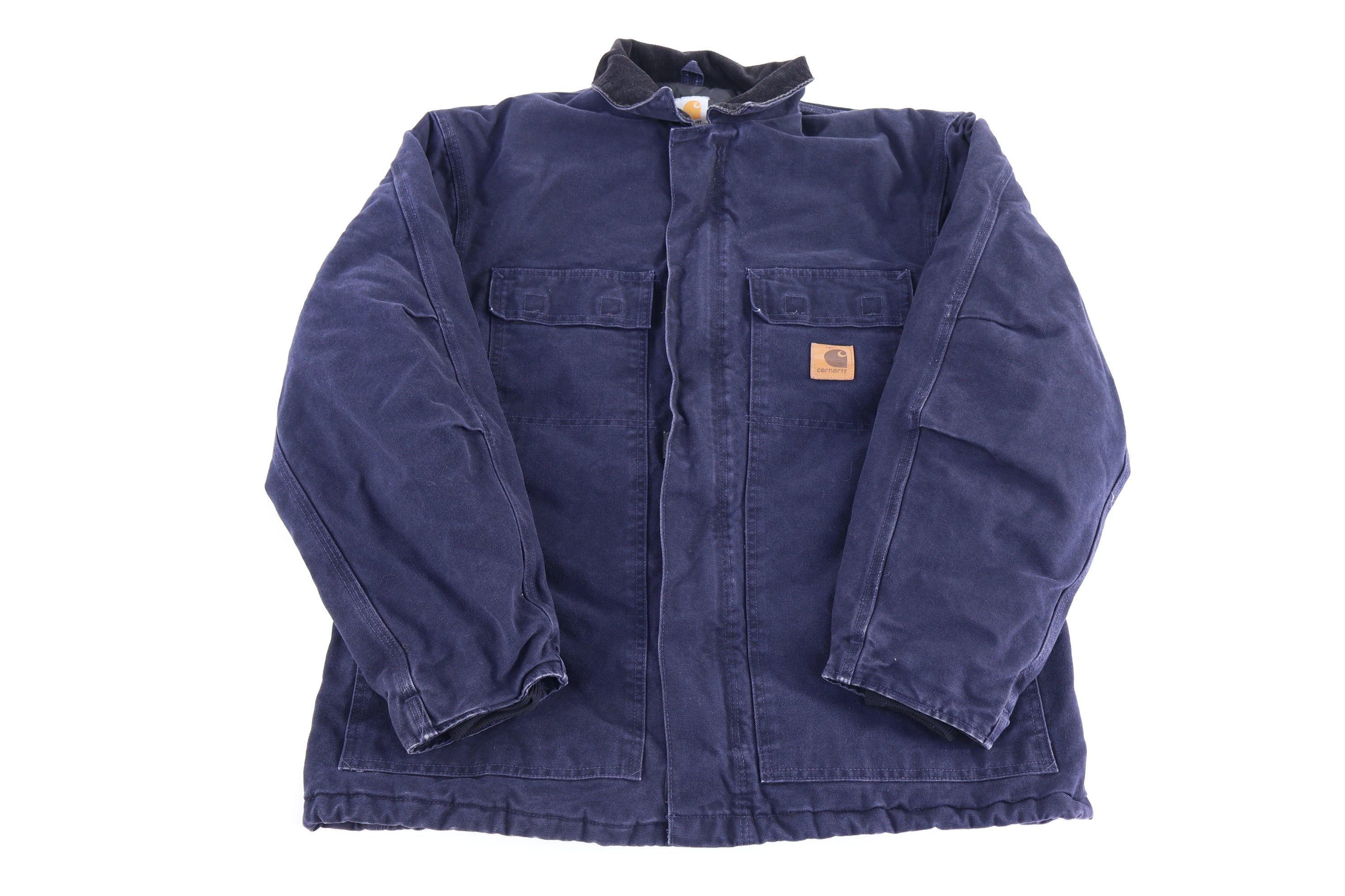 Carhartt Logo Patch Blue Full Zip Jacket