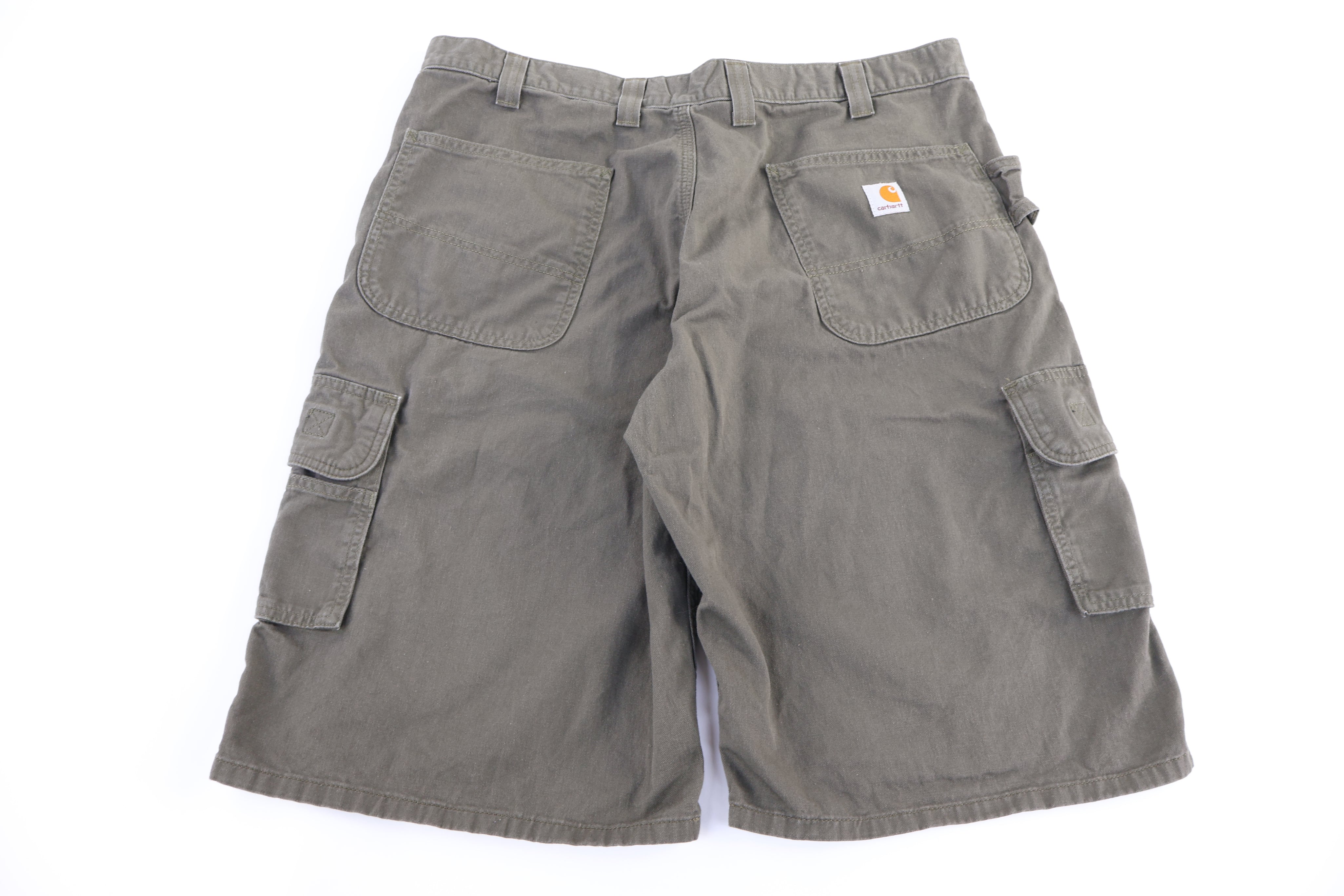 Carhartt Logo Patch Green Shorts