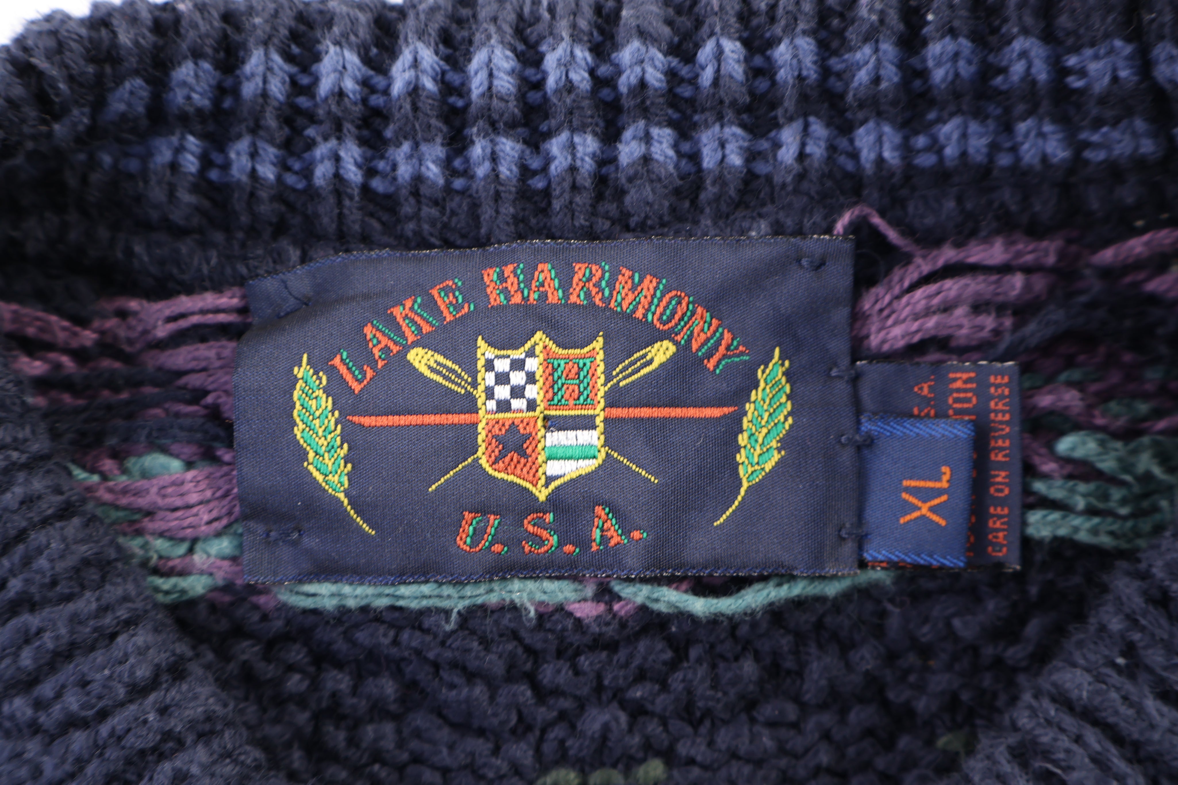 90's Lake Harmony Multipatterned Knit Sweater