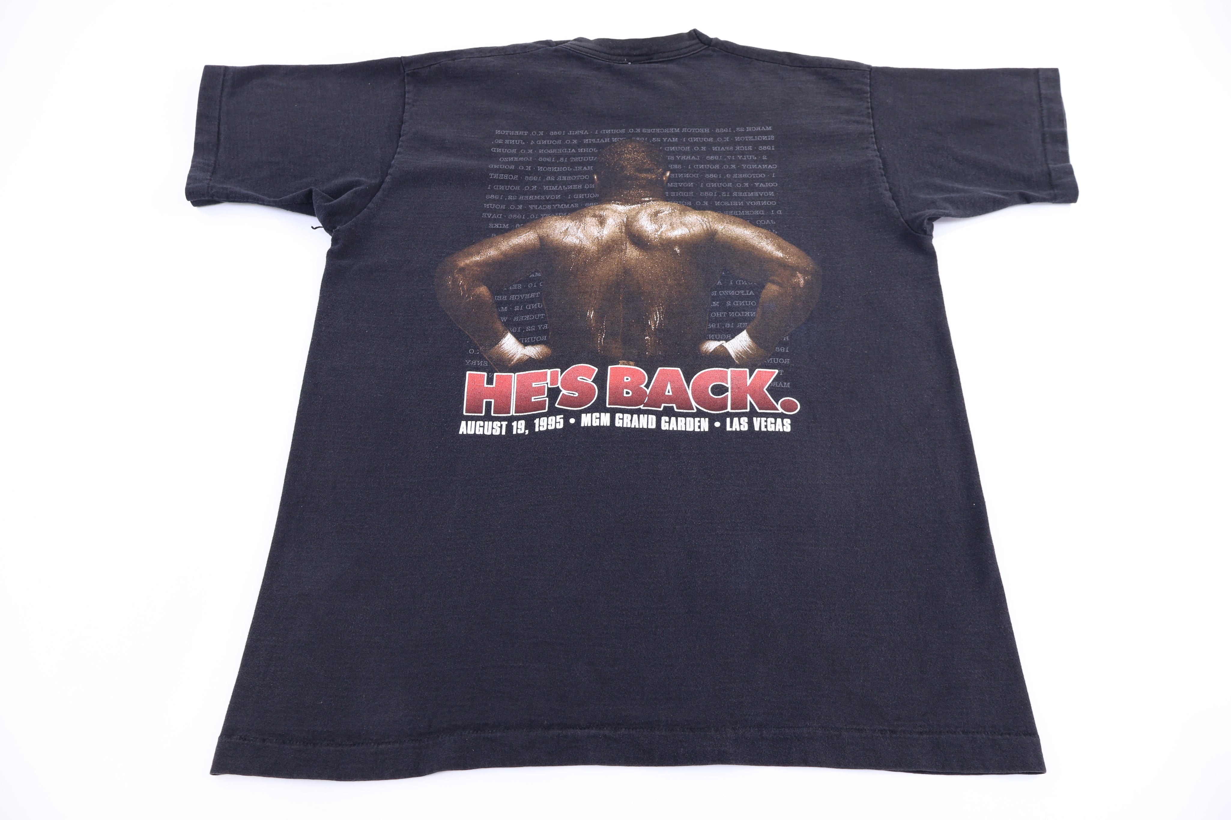 1995 Mike Tyson He's Back MGM Grand Garden T-shirt
