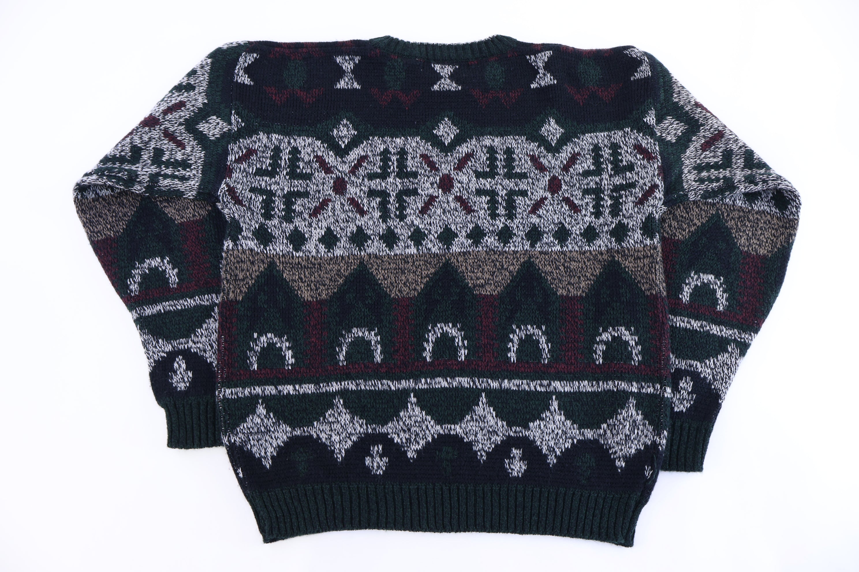 90's M. Gerald Multipattern Knit Sweater