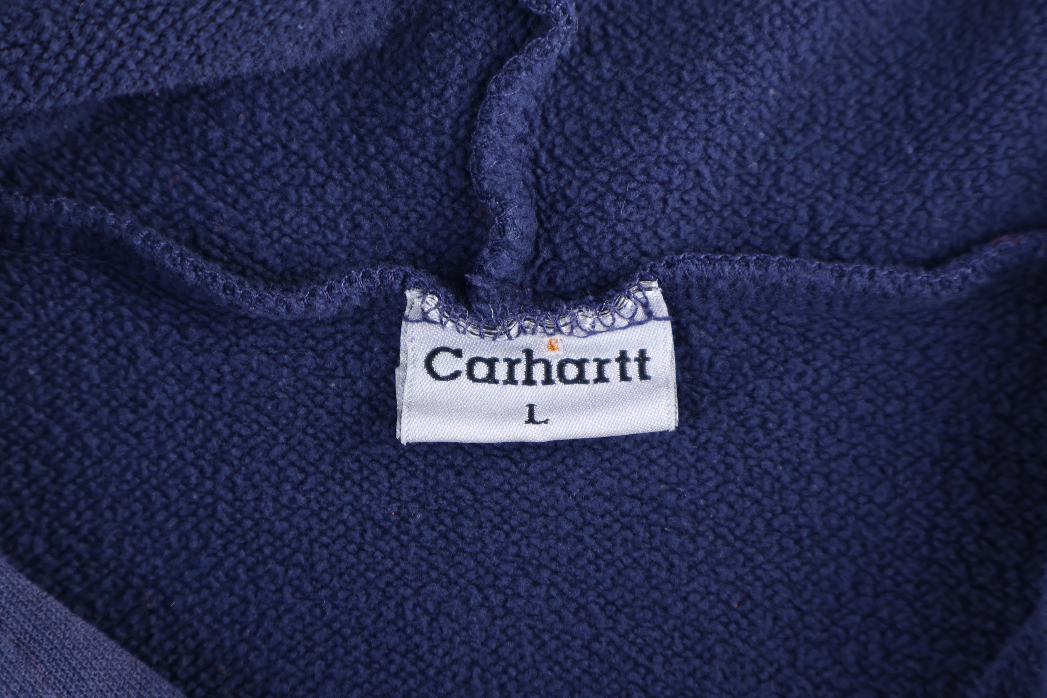 Carhartt Logo Patch Blue Pullover Hoodie