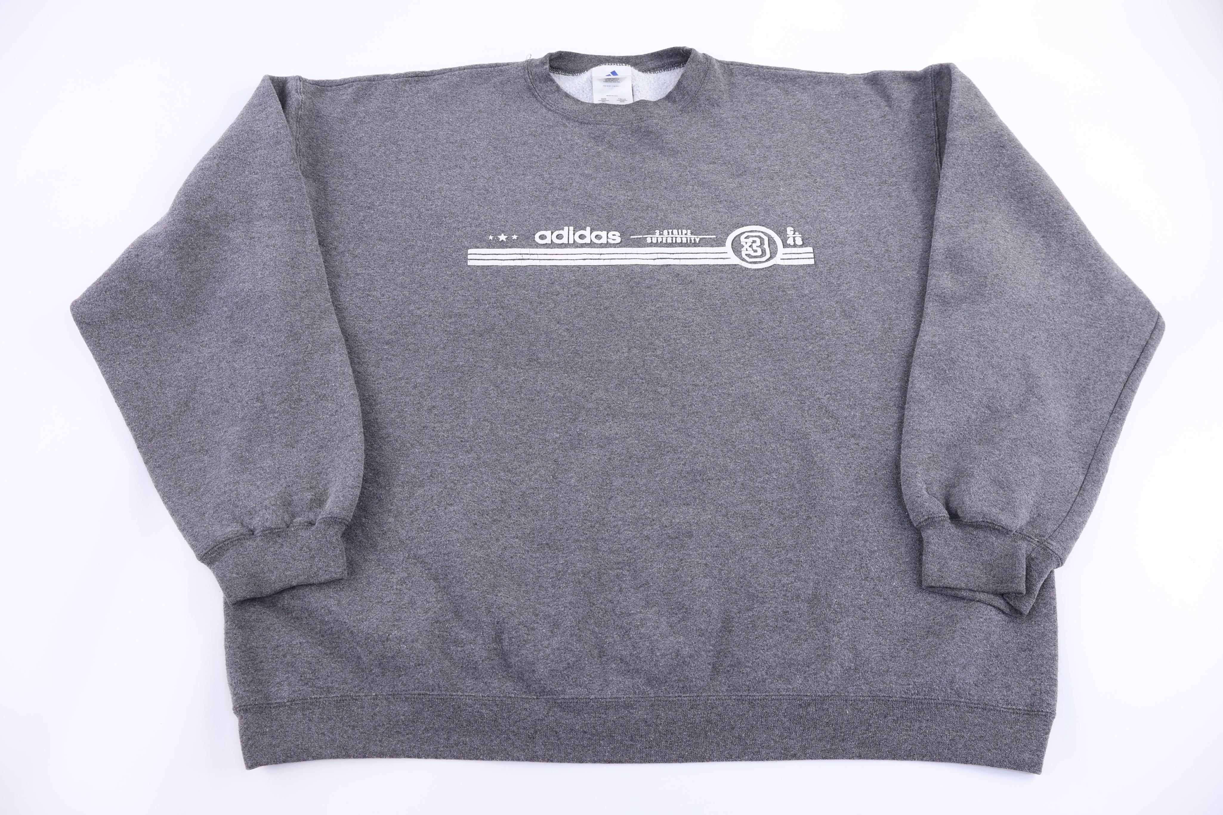 90's Adidas 3 Stripe Superiority Sweatshirt