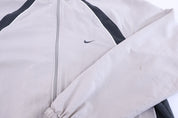 Vintage Nike Embroidered Logo Grey Full Zip Jacket