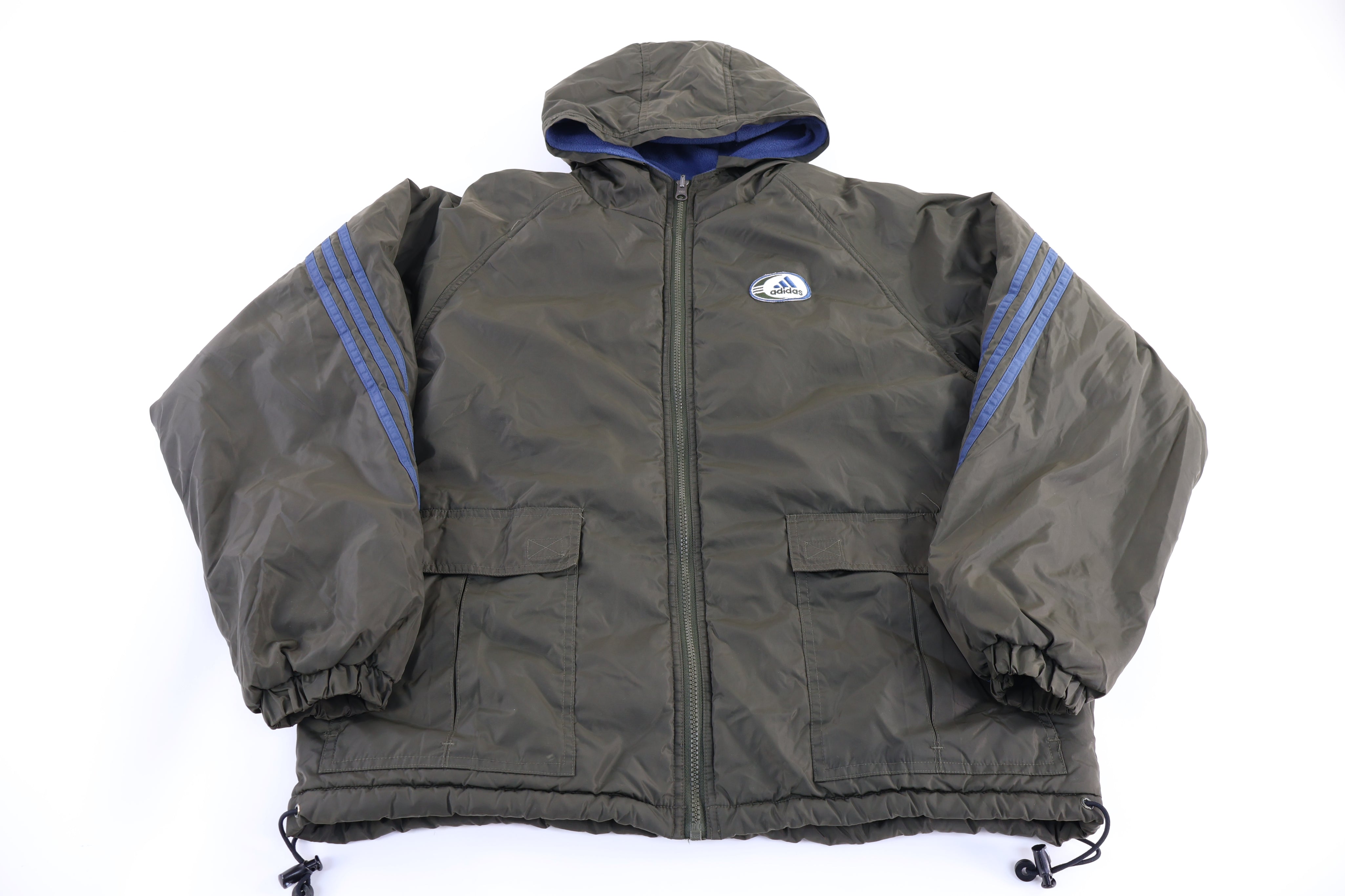 Vintage Adidas Blue & Grey Reversible Jacket