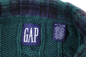 Vintage GAP Green Knit Cardigan Sweater
