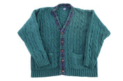 Vintage GAP Green Knit Cardigan Sweater