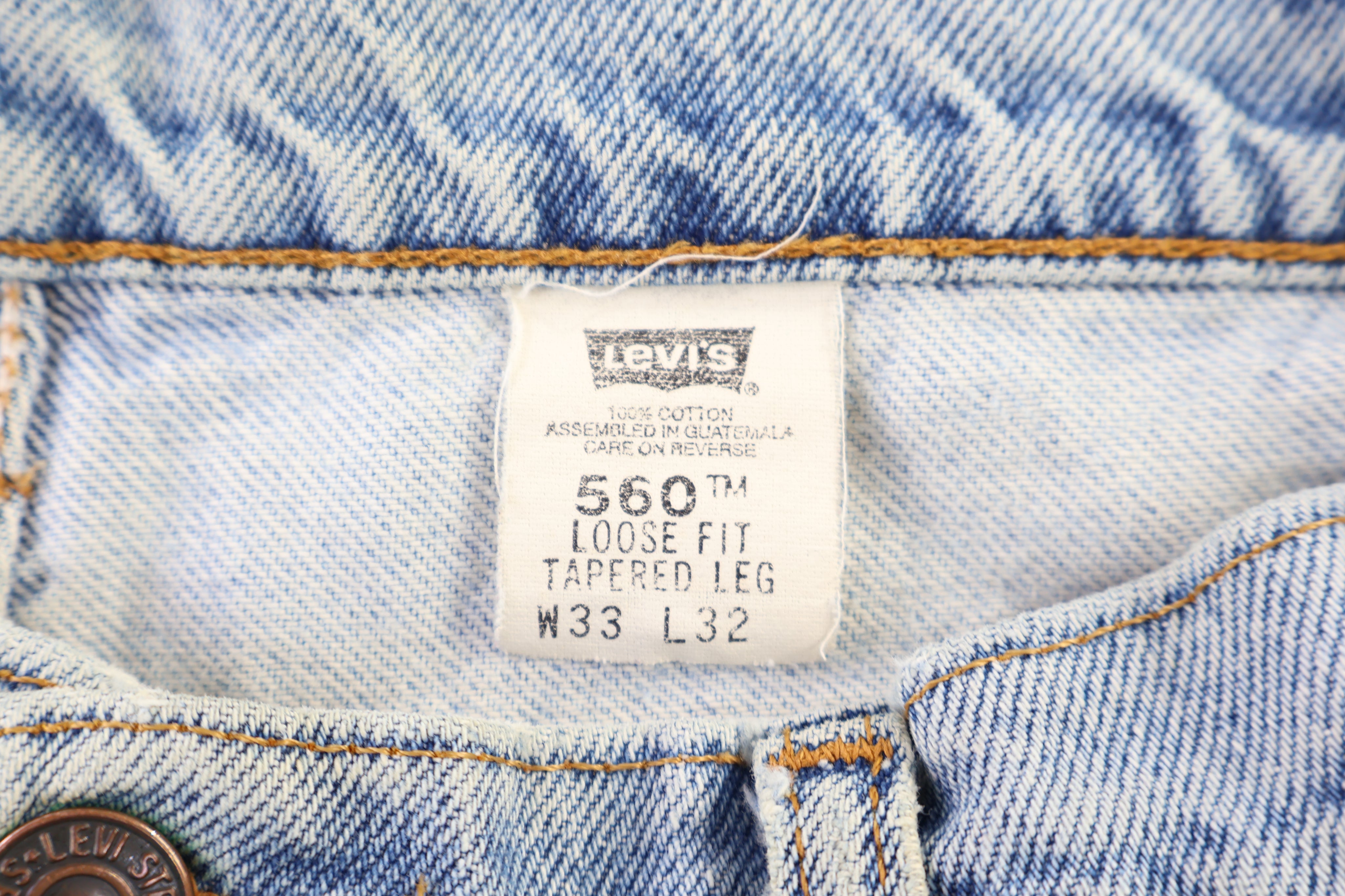 90's Levi's 560 Light Wash Denim Jeans