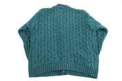 Vintage GAP Green Knit Cardigan Sweater