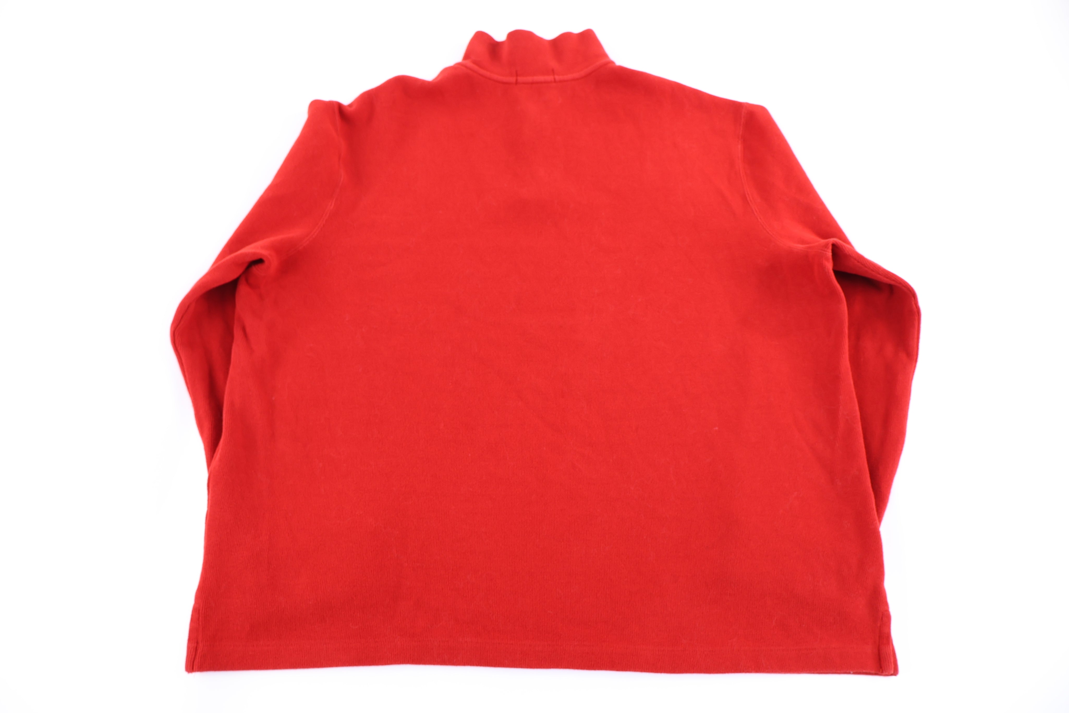Polo Ralph Lauren Embroidered Logo Quarter Zip Sweater