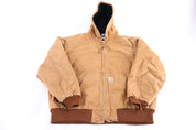 Carhartt Logo Patch Tan Full Zip Jacket