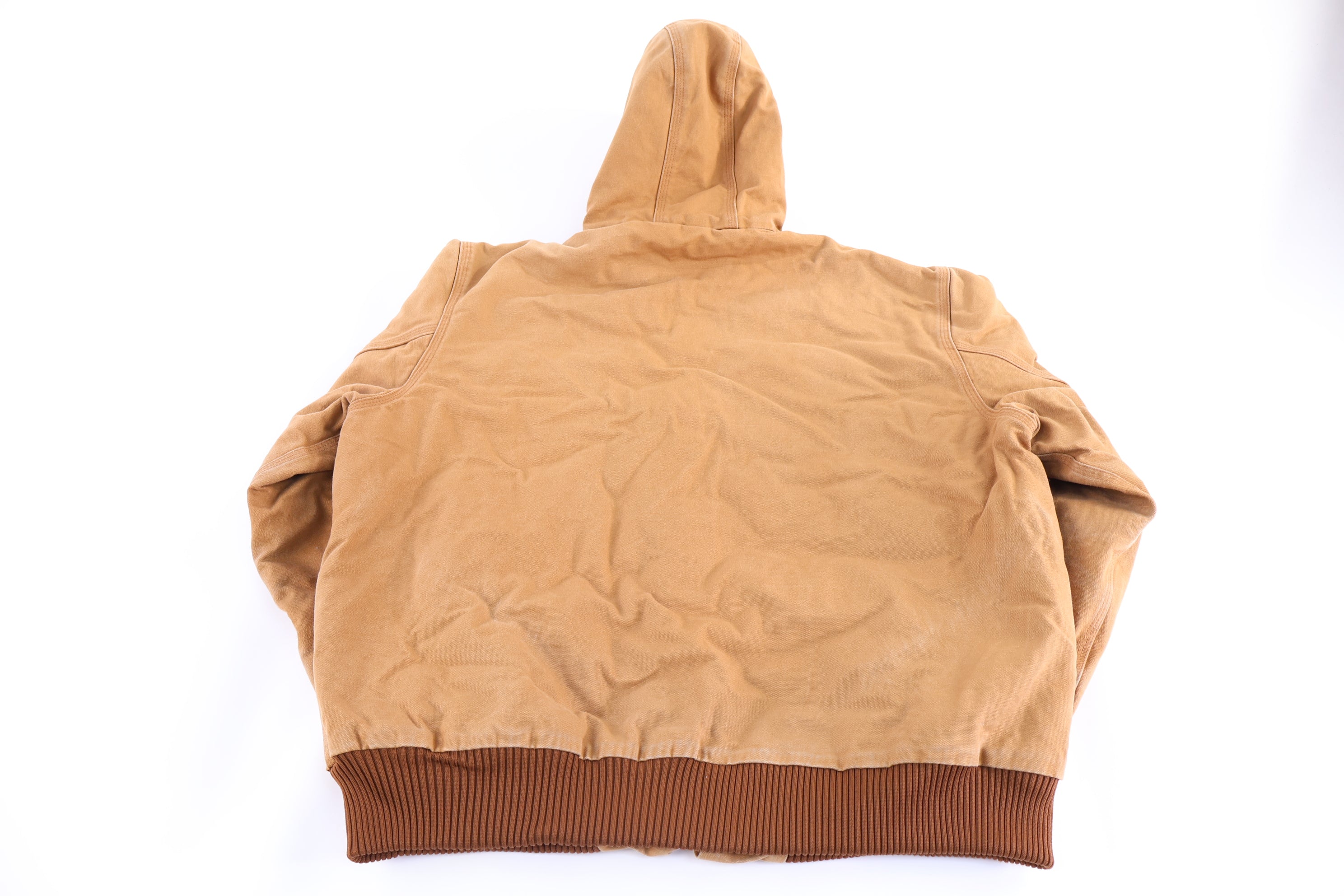 Carhartt Logo Patch Tan Full Zip Jacket