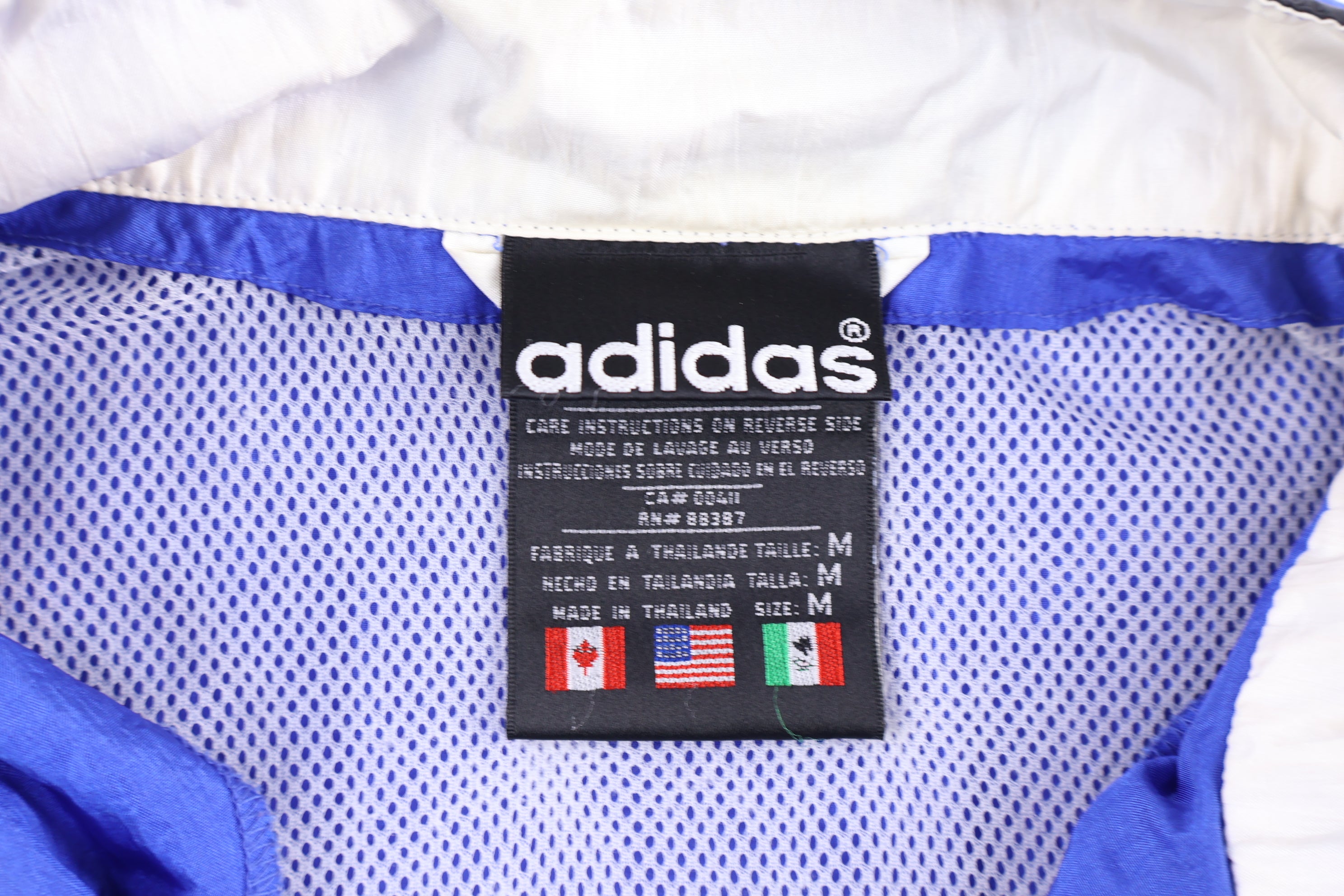 90's Adidas Embroidered Logo Full Zip Jacket