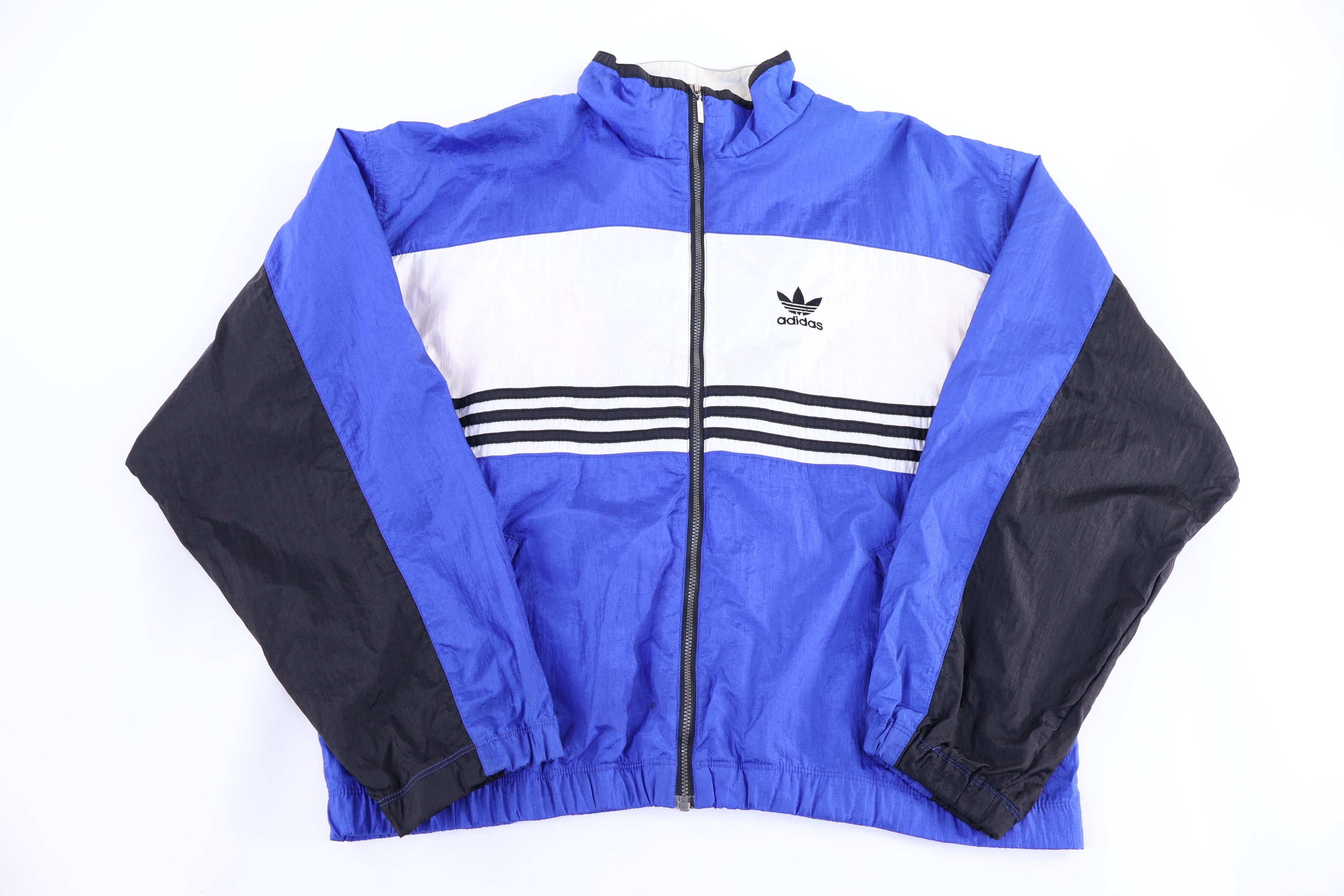 90's Adidas Embroidered Logo Full Zip Jacket