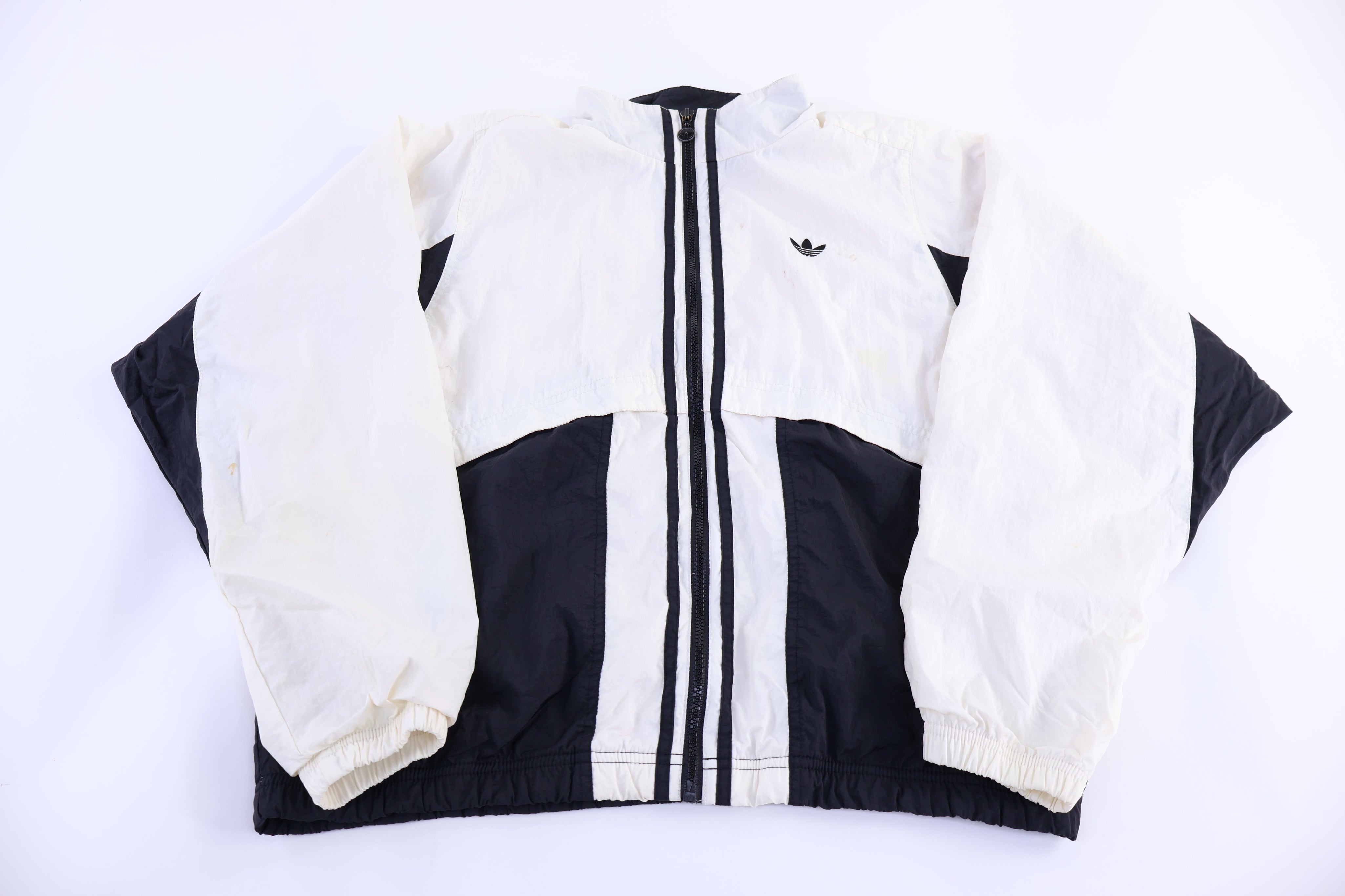 Vintage Adidas Embroidered Logo Full Zip Windbreaker Jacket