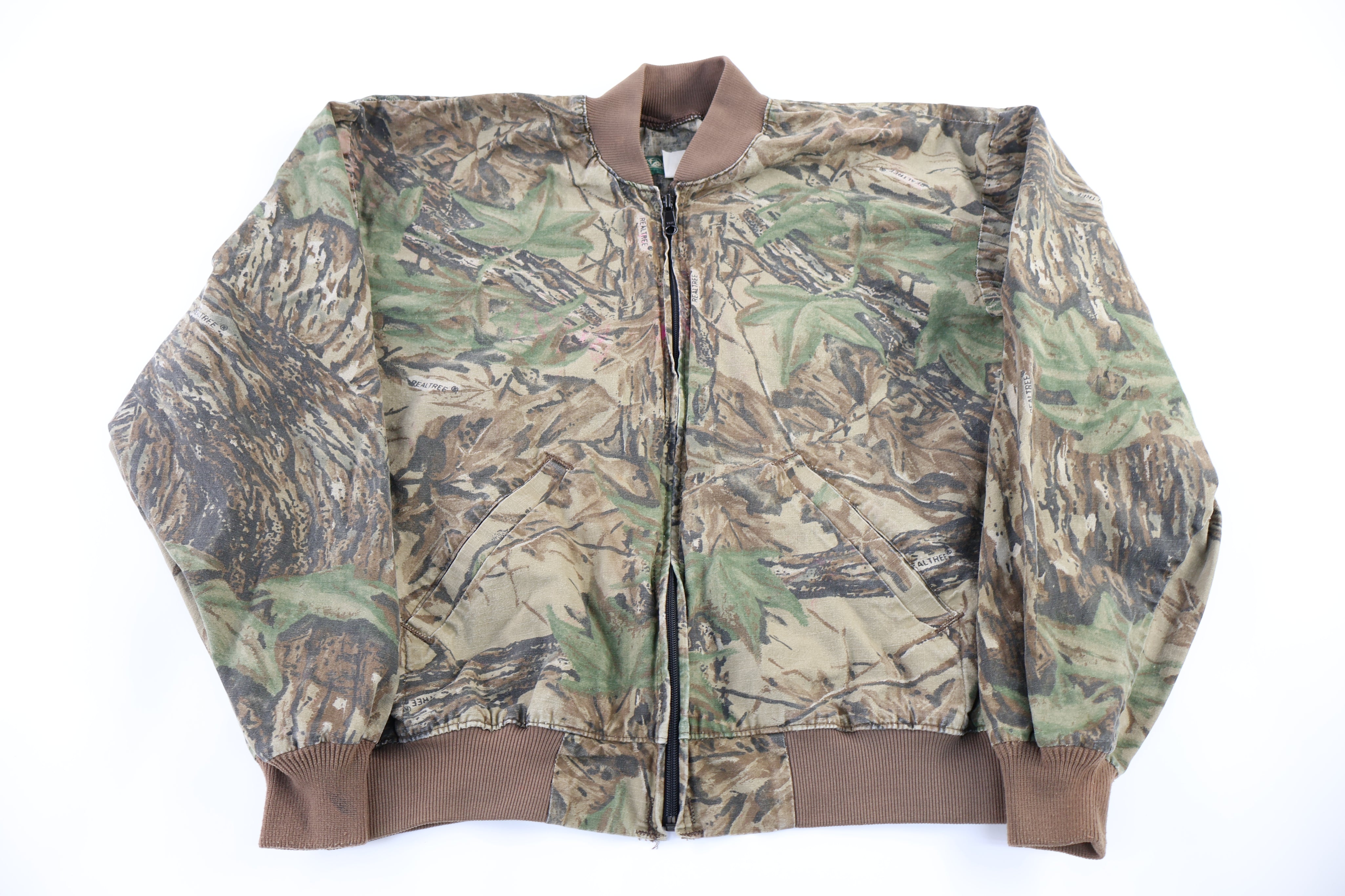 90's Garden Mountain Camo Full Zip Jacket