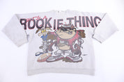 1994 Looney Tunes Taz the Devil It's A Rookie Thing Sweatshirt
