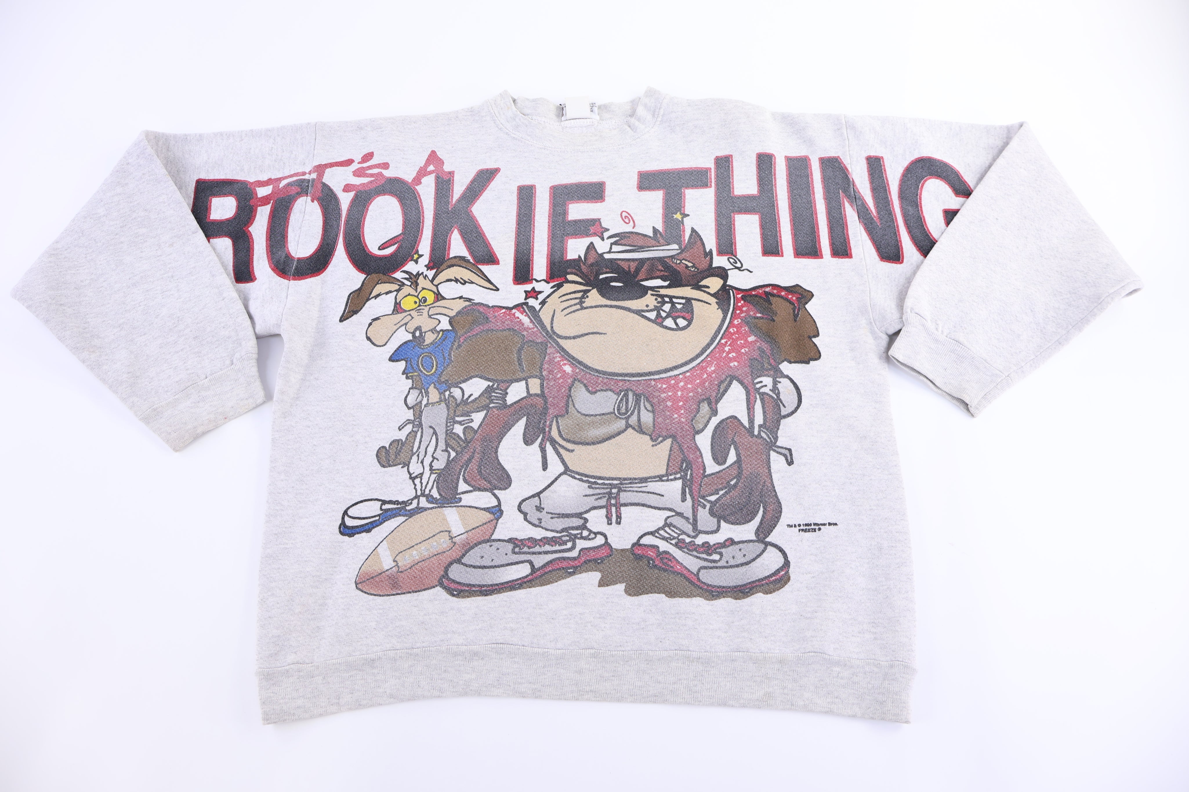 1994 Looney Tunes Taz the Devil It's A Rookie Thing Sweatshirt